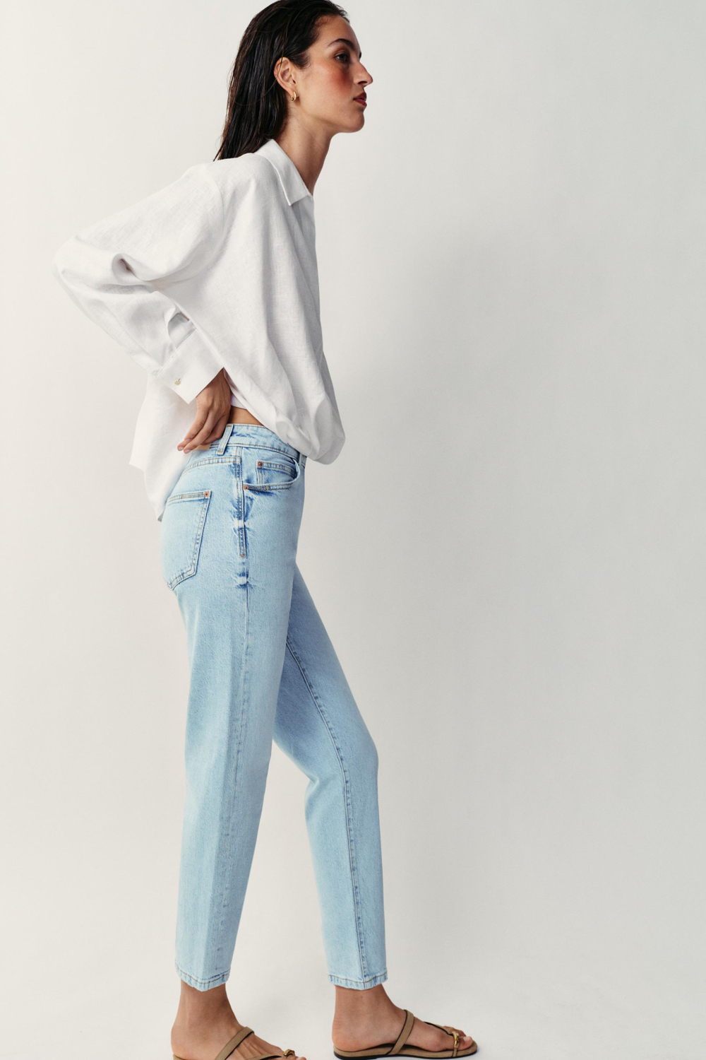 ДЖИНСЫ Z1975 MOM FIT С ВЫСОКОЙ ПОСАДКОЙ — ZARA