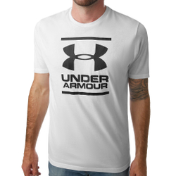 Мужское теннисное поло Under Armour GL Foundation T-Shirt Men - White, Black