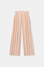ШИРОКИЕ БРЮКИ ИЗ ЛЬНА В ПОЛОСКУ — ZARA