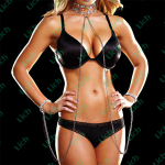 Набор: ошейник с надписью SEXY и наручники со стразами