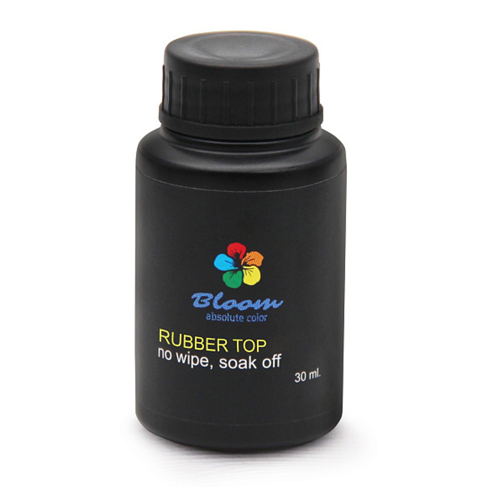 Bloom Топ Rubber для гель-лака без липкого слоя 30 мл (без кисти)