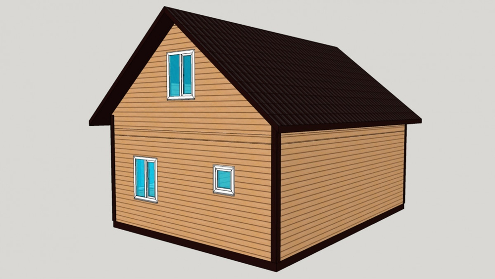 Каркас дома 8 x 8 м