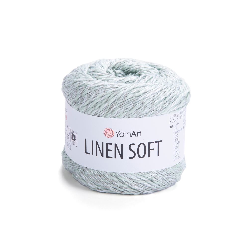 Пряжа YarnArt Linen soft, Льдинка