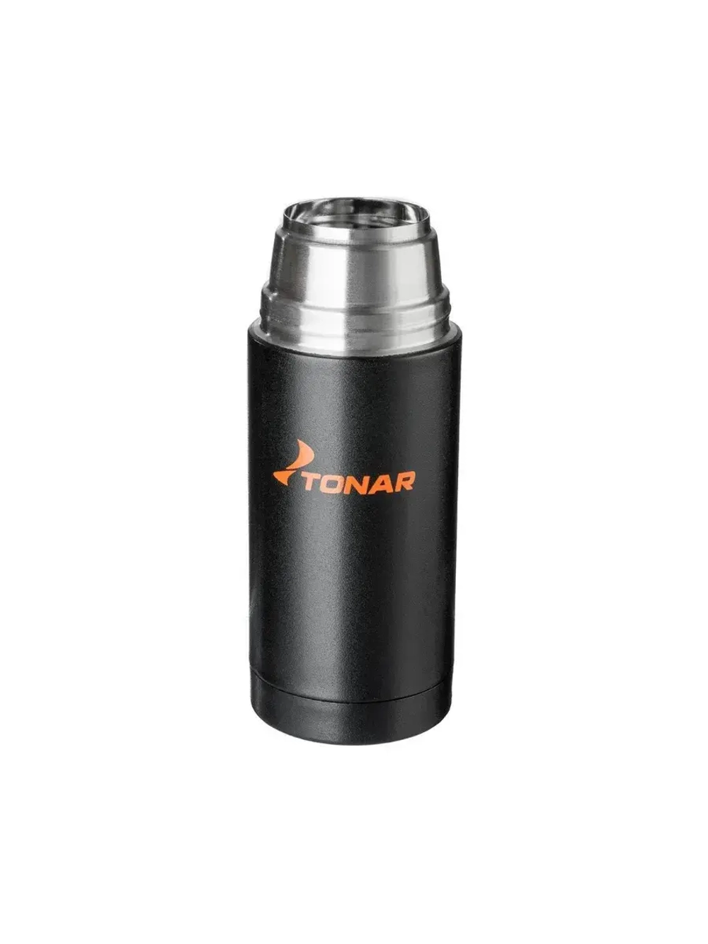 Термос (HS.TM-026) 1200ML черный (дополн.пласт.чашка)