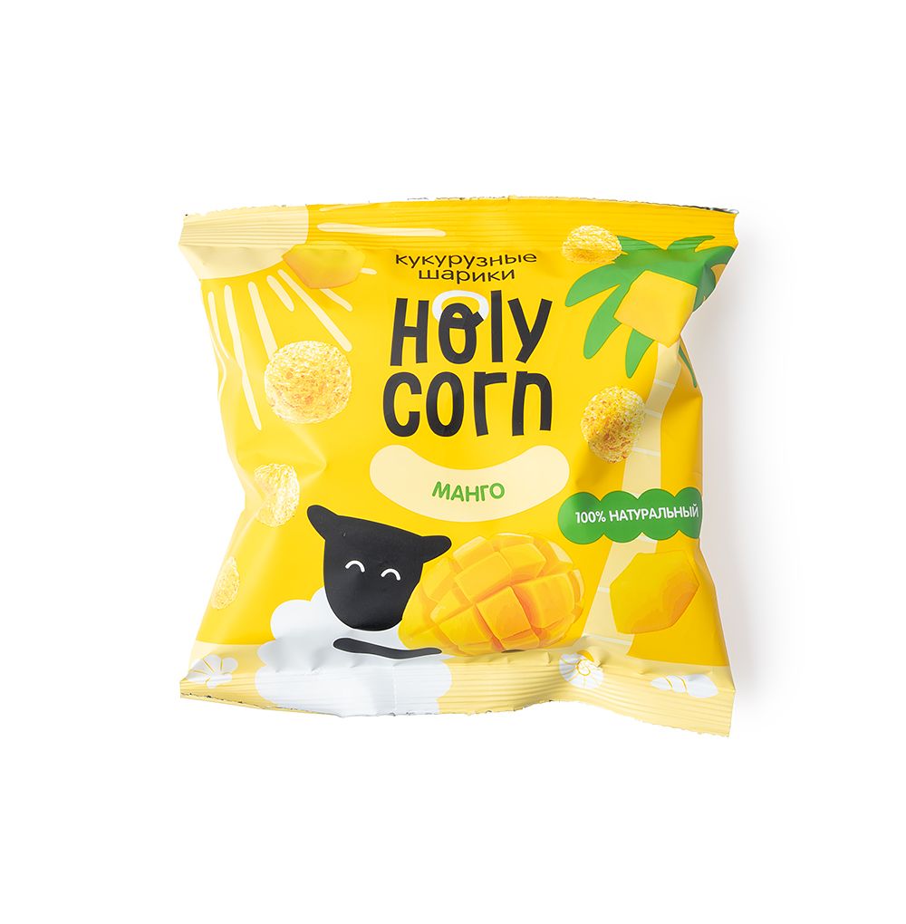 Кукурузные снеки Holy Corn 30г Манго