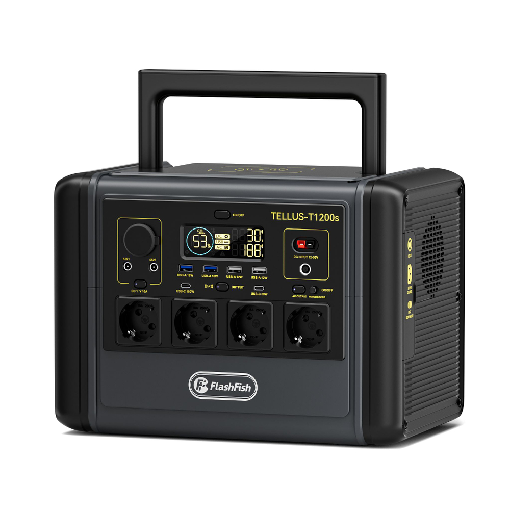 Электростанция портативная 1024WH 360000mAh 1200W Flashfish TELLUS-T1200s