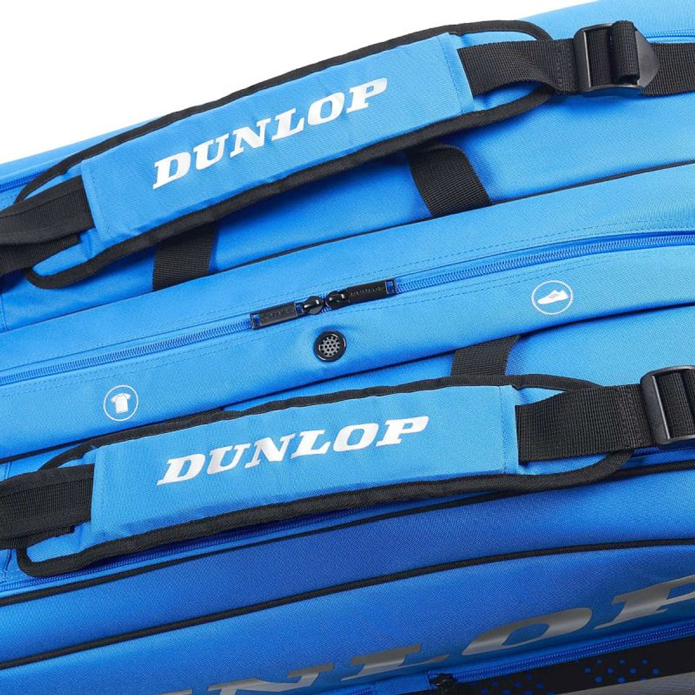 Сумка теннисная Dunlop D SAC FX PSA 12 RKT Termo - black/blue