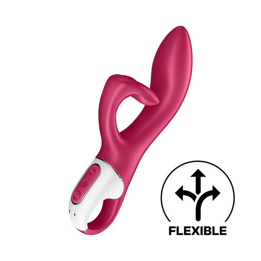 Малиновый вибратор-кролик 21,2см Satisfyer Embrace Me