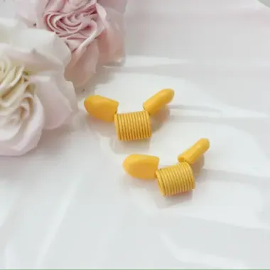 Пружина-стоппер с 30 мм (Bead Stopper), цвет жёлтый, 2 штуки, И014
