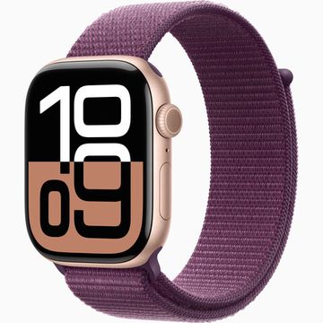 Умные часы Apple Watch Series 10 46мм Rose Gold Aluminium Case с Plum Sport Loop