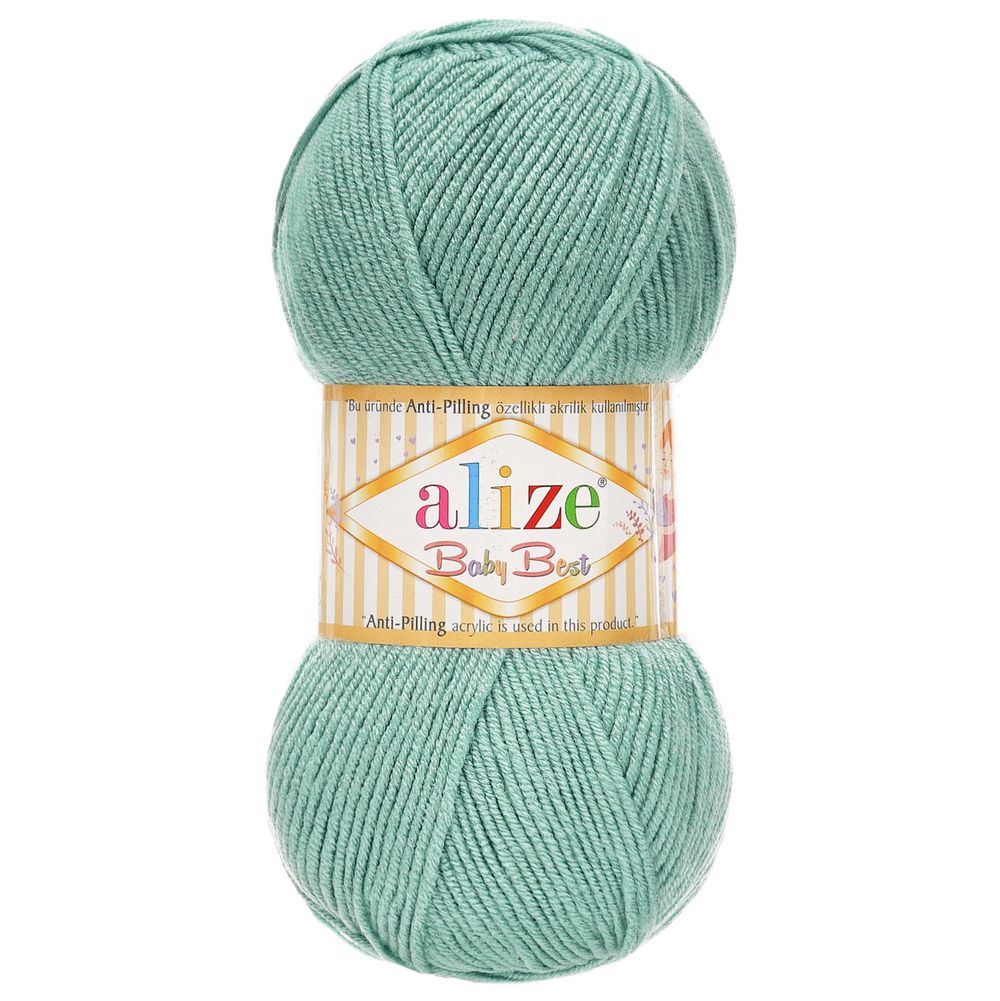 Пряжа Alize (Ализе) Baby Best / уп.5 мот. по 100 г, 240 м, 463 мята
