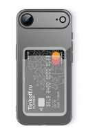 Чехол накладка iPhone 17 Air 6.5" Gurdini силикон с отделением для карты прозрачный
