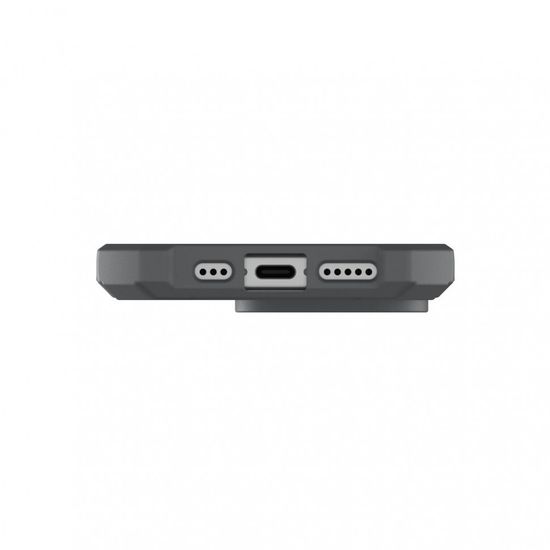 Чехол с поддержкой MAGSAFE UAG Essential Armor для iPhone 15 Pro MAX 6.7", цвет серебро (Silver)