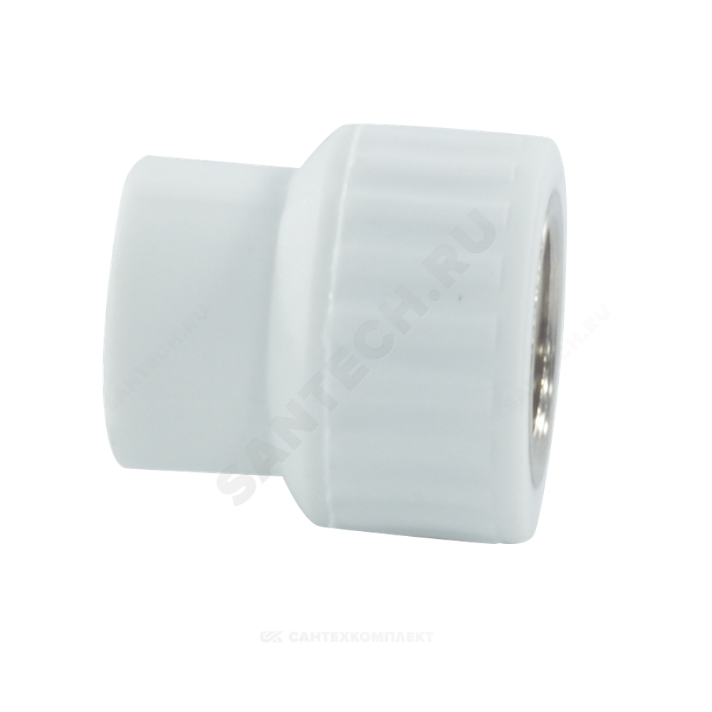 Муфта PP-R комбинированная белая Дн 25х3/4" ВР VALFEX 10129025