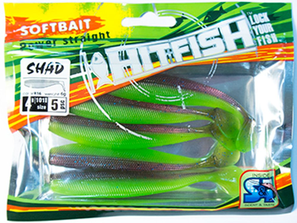 Виброхвост HITFISH SHAD 4" цв R78