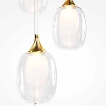 Подвесной светильник 5*E14 MOD016PL-05BS латунь Aura Maytoni