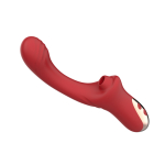 Красный вагинально-клиторальный вибратор с вакуумной стимуляцией Secwell Suction Vibrator Magic Wand G-Spot and Clitoris SW3044 Red