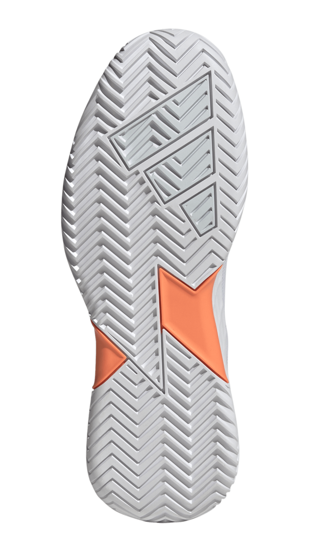 Женские Кроссовки теннисные Adidas Defiant Speed 2 W - cloud white/halo blue/beam orange
