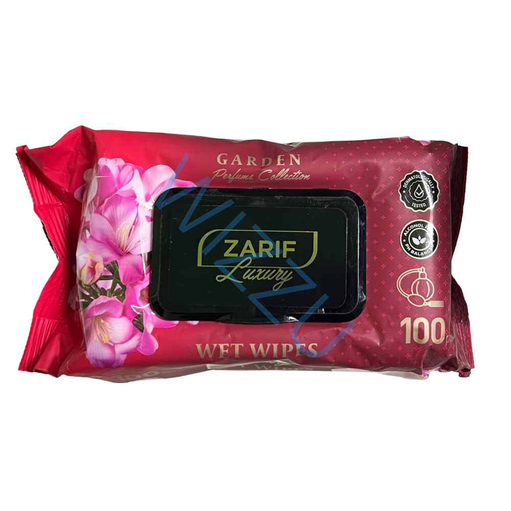 Салфетки влажные "ЗАРИФ" красный (100 шт) 450 гр
