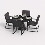 Стул Ideal Patio АЛЬБА антрацит - каркас карбон