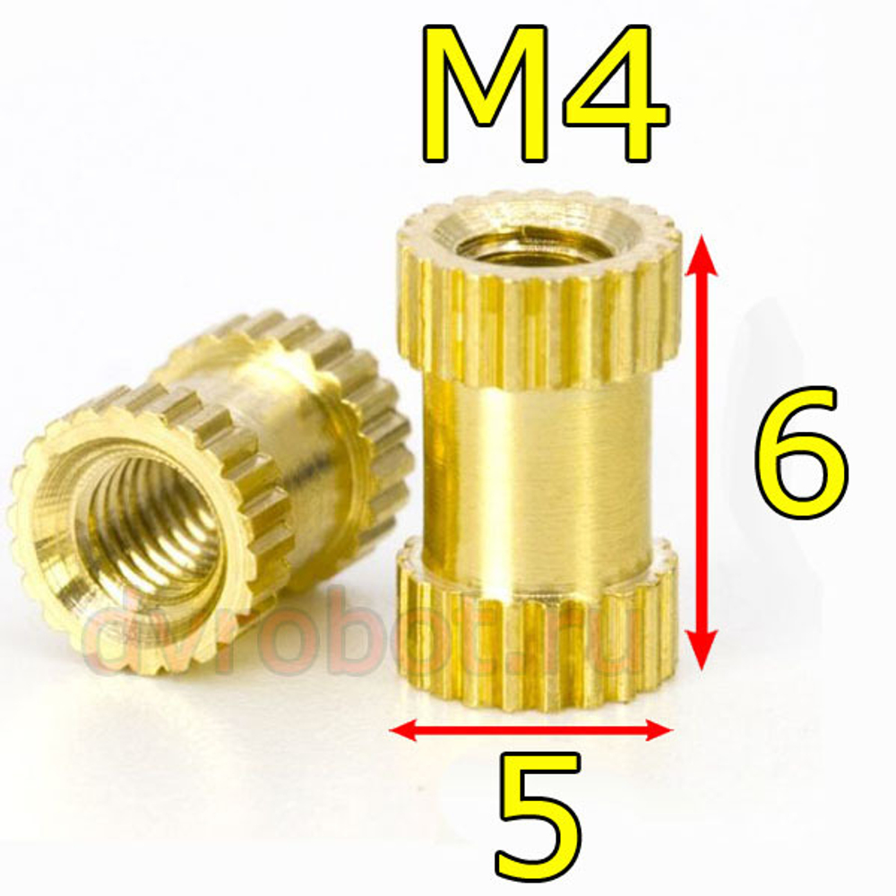 Вставная гайка М4*6-5