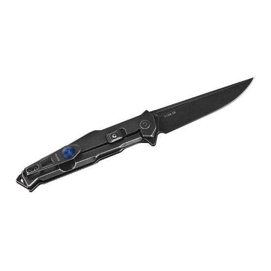 Складной нож Ruike P108-SB черный c клинком из стали Sandvik™ 14C28N, рукоять Stainless Steel