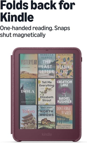 Оригинальный чехол для Amazon Kindle Paperwhite/Colorsoft 2026 Knit Fabric Cover, Фиолетовый | Fig