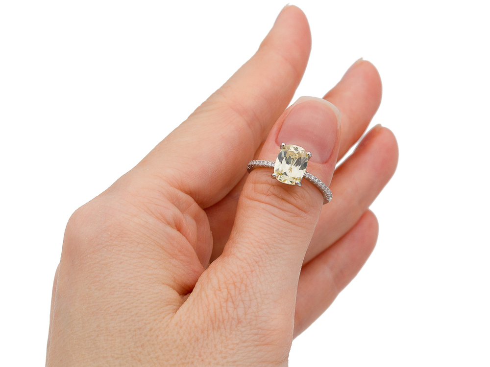Кольцо Citrine 9х7мм