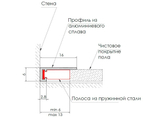 Микроплинтус черный анодированный алюминиевый Ликорн Лайн C-05.25.3 16x6x2500 мм