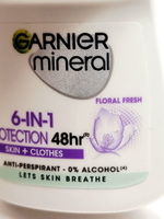 Дезодорант шариковый женский Garnier Mineral "6-IN-1" 48час 50 мл (Из Финляндии)