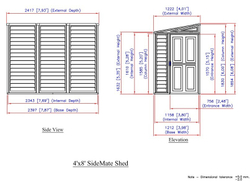 Садовый хозблок Duramax SideMate 4x8
