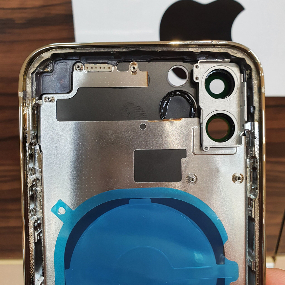 Корпус для iPhone 11 в стиле iPhone 14Pro (цвет: Золотой)