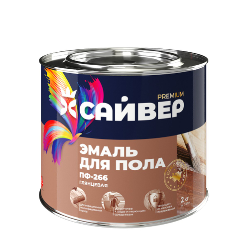 Эмаль ПФ-266 САЙВЕР желто-кор.  1,8кг