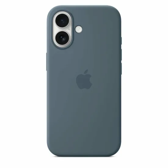 Чехол Apple MagSafe для iPhone 17, силикон, синий якорь