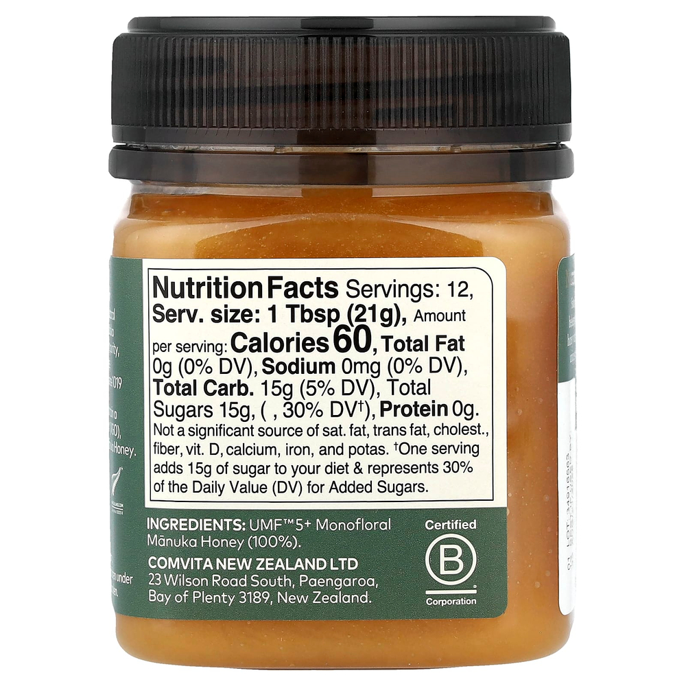 Comvita, мед манука, UMF™ 5+, MGO 83+, 250 г (8,8 унции)