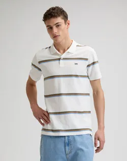 Поло мужское LEE PIQUE POLO HALOGEN SAFARI STRIPE