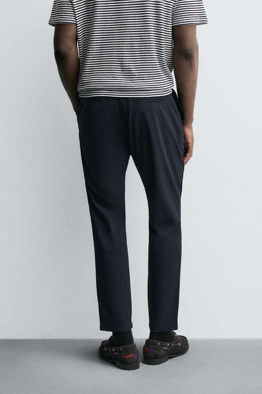 ZARA БРЮКИ SLIM FIT COMFORT, МОРСКОЙ СИНИЙ