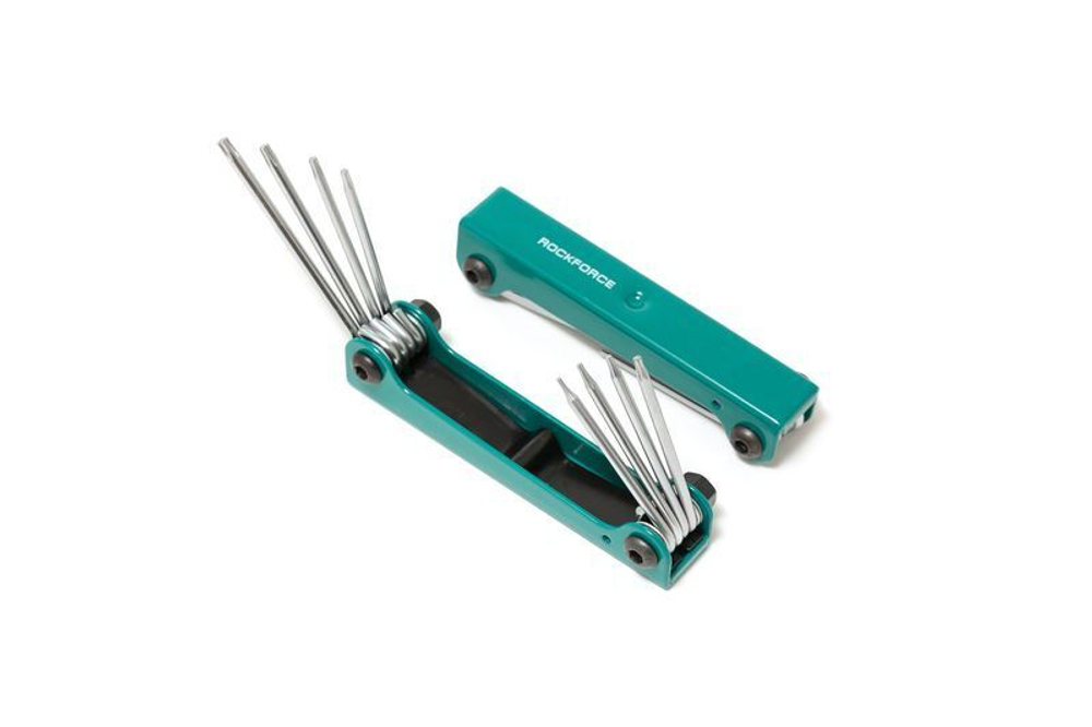 Набор ключей TORX складной 8пр.(Т5-Т10, Т15, Т20) RockForce##Rock FORCE RF-5087F