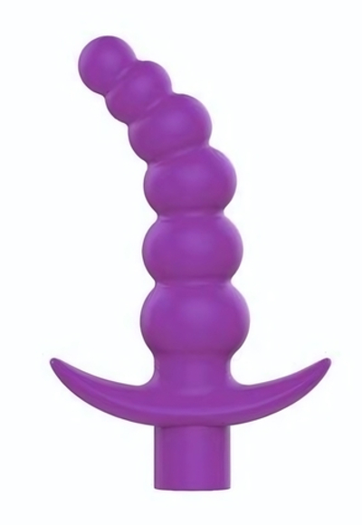 Фиолетовая вибрирующая анальная елочка Sweet Toys - 10,8 см. (Цвет: фиолетовый)