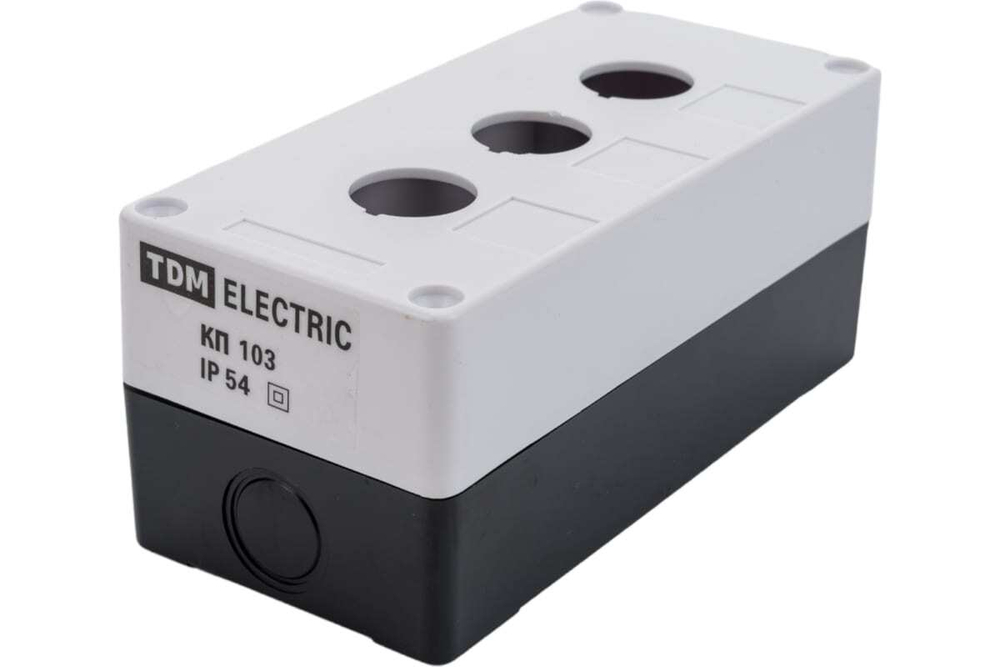 Корпус КП103 для кнопок 3места белый TDM SQ0705-0003