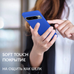 Мягкий Soft Touch чехол из силикона для GOOGLE PIXEL 8 PRO с бархатной подкладкой