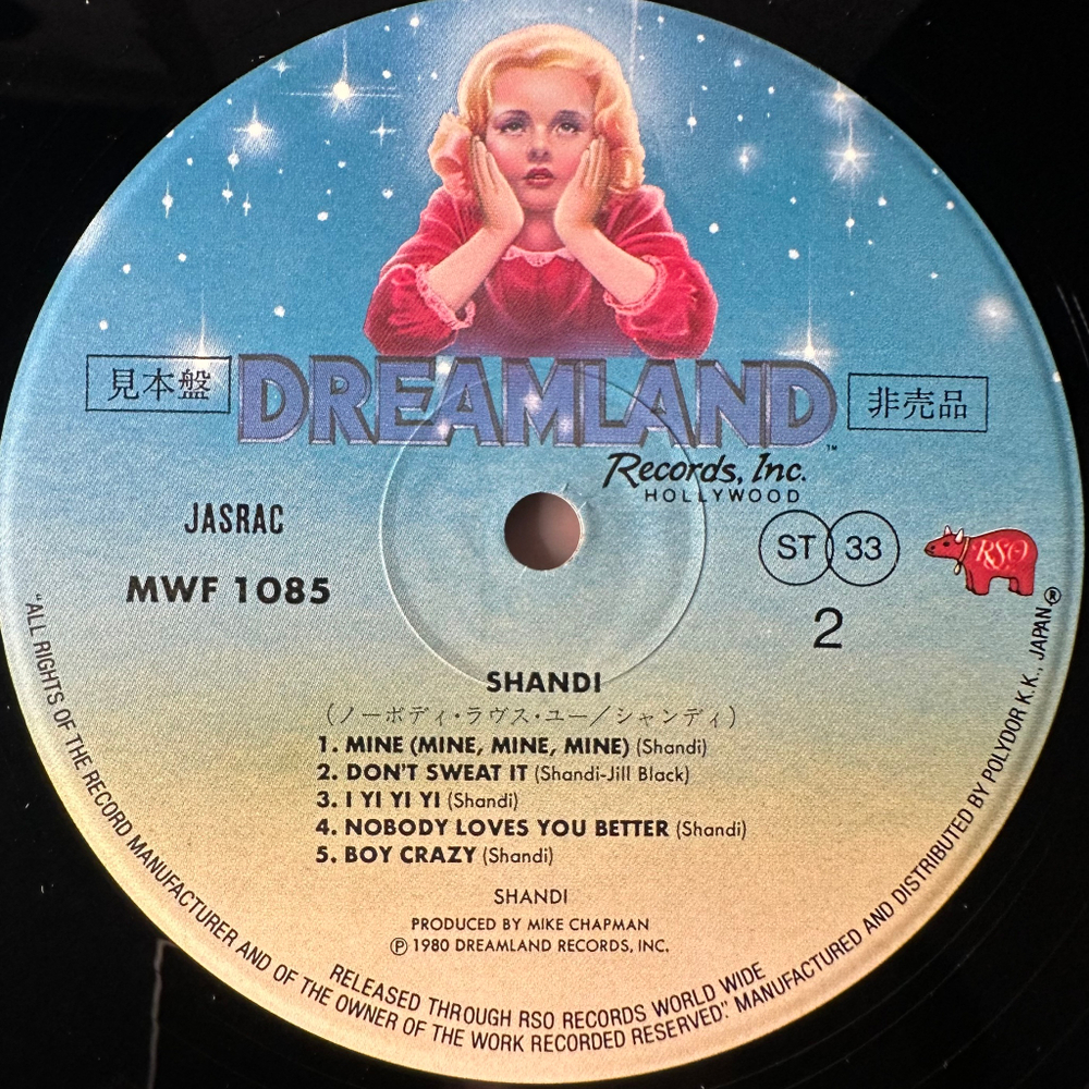 Shandi ‎– Shandi (Япония 1980г.)