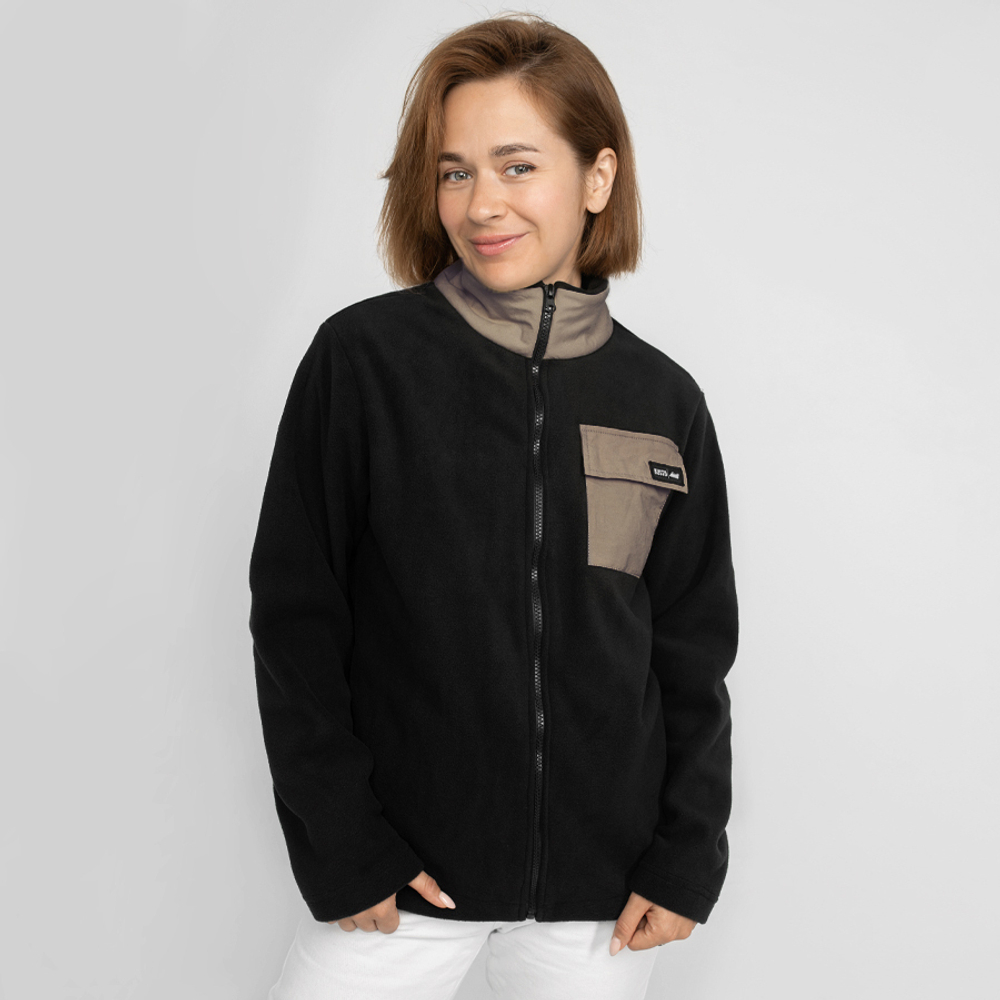 Fleece Full Zip Black