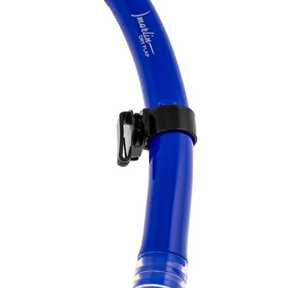 Трубка Marlin Dry Flap Blue/Trans