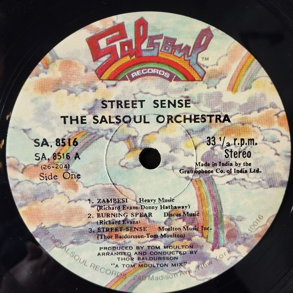 Винтажная виниловая пластинка LP The Salsoul Orchestra Street Sense (India 1979)