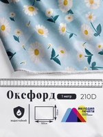 Оксфорд с принтом 1 метр №1 210 D