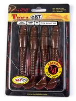 Виброхвост Lucky John TIOGA FAT 4.5in (114 мм), цвет S13 4 шт/уп
