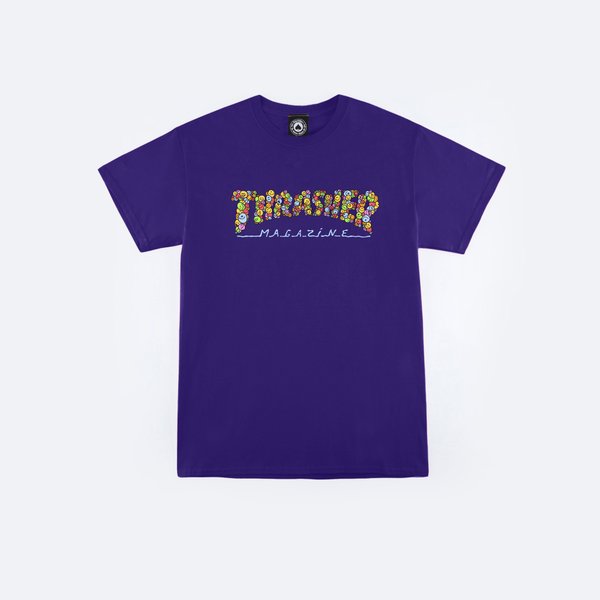 Футболка Thrasher Smile By Spanky T-Shirt (purple) артикул: - купить в магазине Дайс