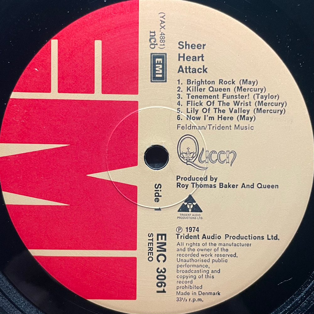 Queen ‎– Sheer Heart Attack (Дания 1974г.)