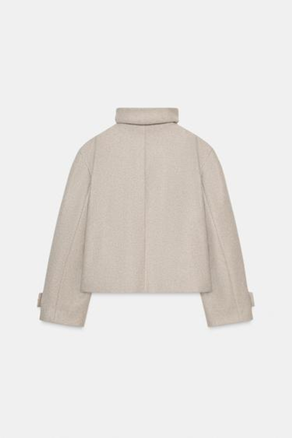 Короткий пальто с высоким воротником - ZARA